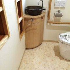 トイレ手洗い　扇型